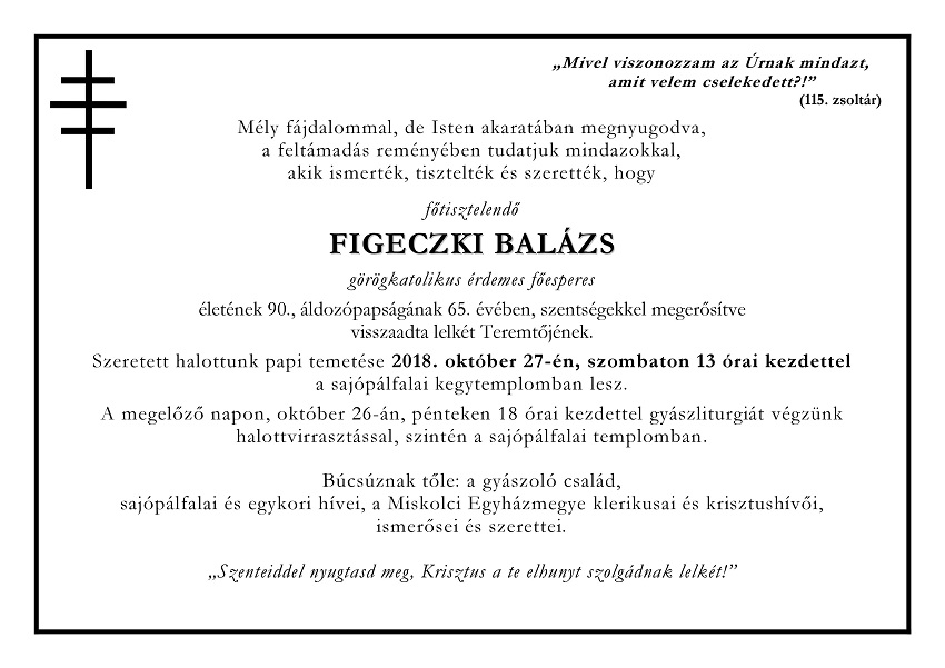 gyászjelentés