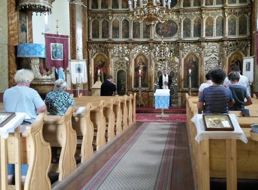 a kányi templom belseje