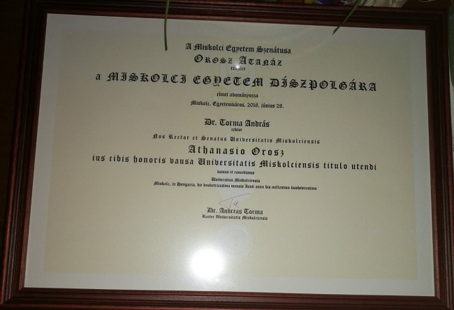 az oklevél