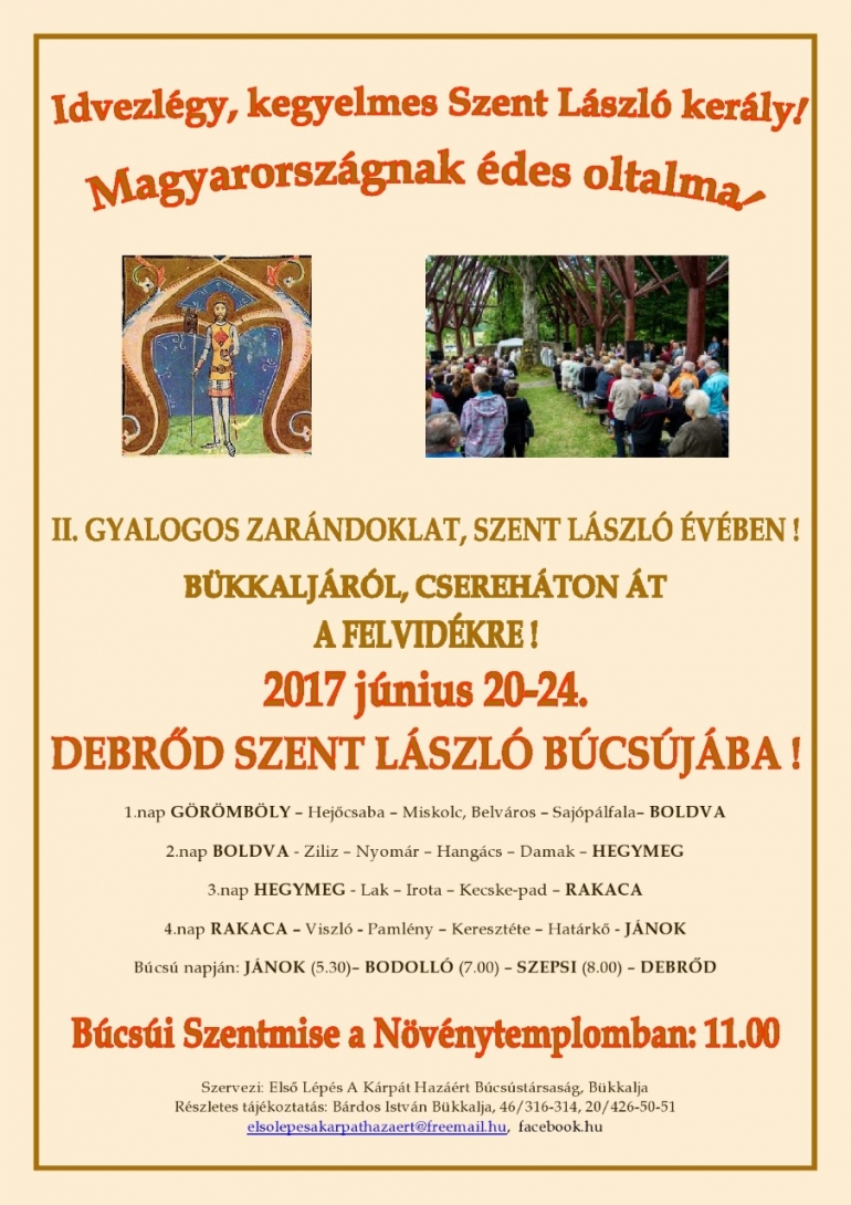 Szent László zarándoklat