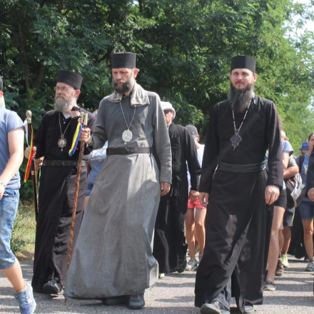 Orosz Atanáz, Kocsis Fülöp, Szocska Ábel a 16+ zarándoklaton
