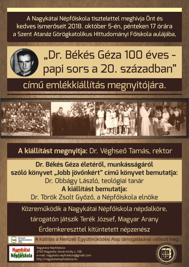 a kiállítás palkátja