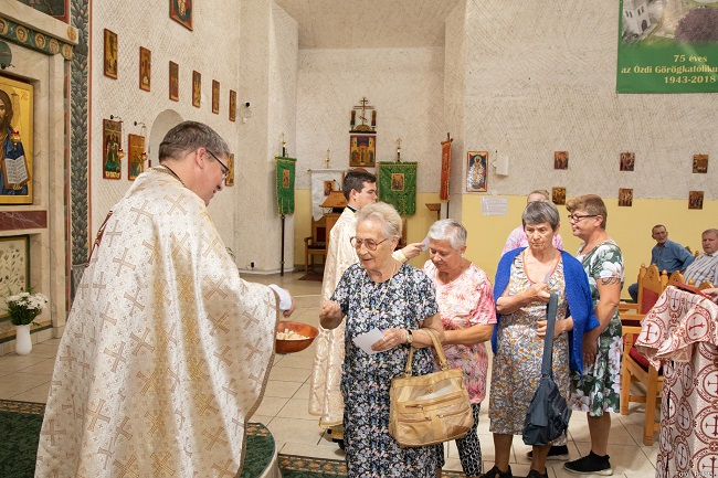 a templomban