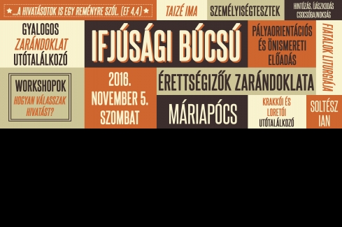 ifjúsági búcsú plakátja