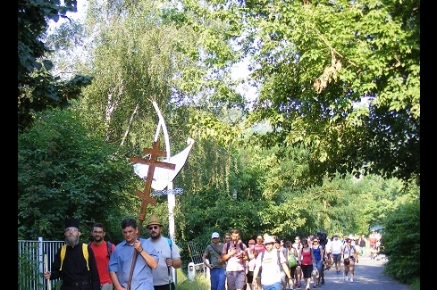 gyalogos zarándokok