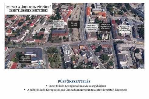 a psüpökszentelés helyszínei